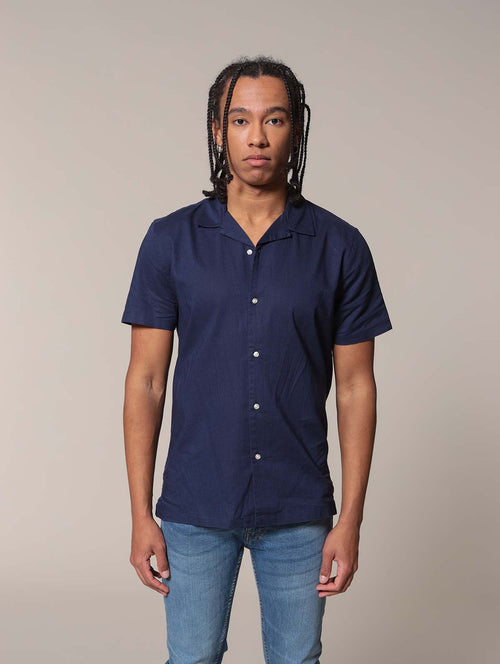 Camicia bowling|Colore:Blu