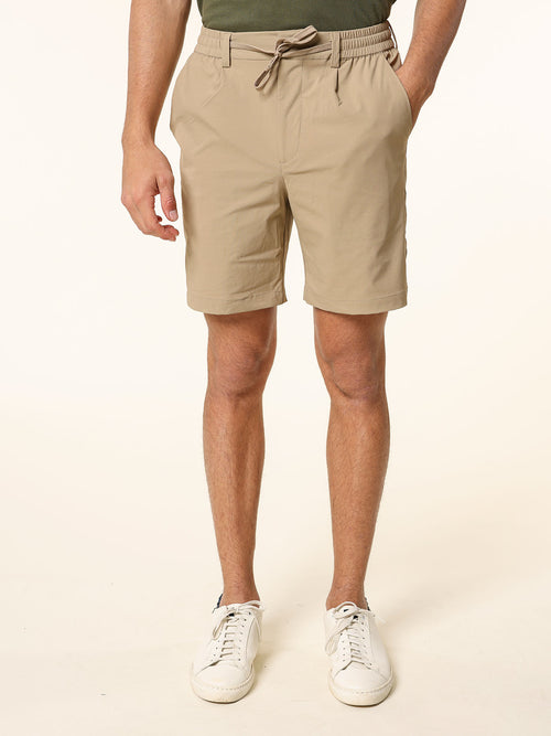 Bermuda in tessuto tecnico|Colore:Beige
