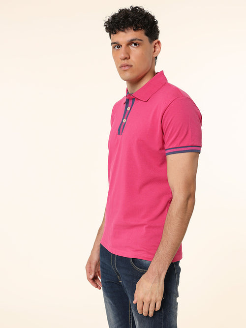 Polo 100% cotone|Colore:Fuxia