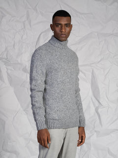 Maglia collo alto|Colore:Grigio