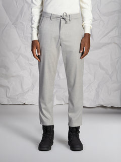 Pantaloni chino con laccio|Colore:Grigio