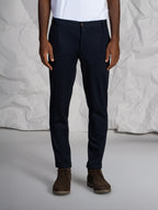 Pantaloni stretch con pence|Colore:Blu