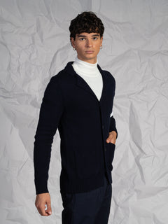 Cardigan con bottoni|Colore:Blu