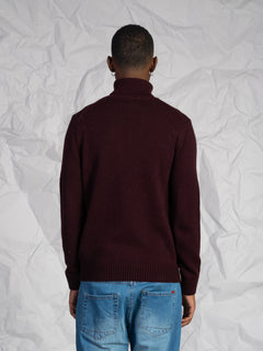 Maglia collo alto|Colore:Bordeaux