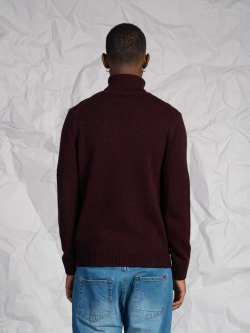 Maglia collo alto|Colore:Bordeaux