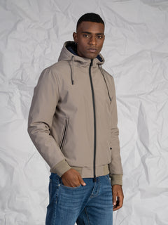 Giubbotto con cappuccio|Colore:Sabbia