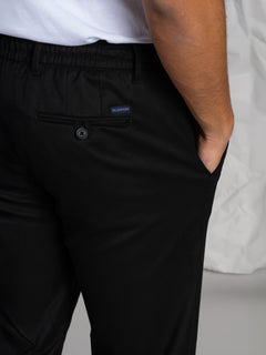Pantaloni chino con laccio|Colore:Nero
