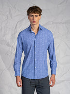 Camicia fantasia blu|Colore:Fantasia 1