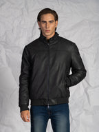 Giubbotto ecopelle|Colore:Nero