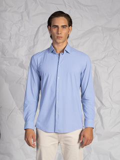 Camicia fantasia blu|Colore:Fantasia 3