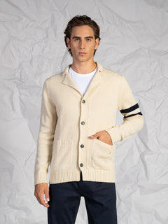 Cardigan con bottoni|Colore:Beige chiaro