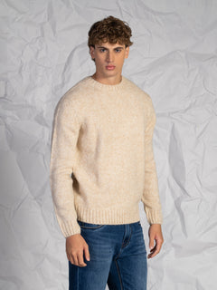 Maglia girocollo|Colore:Beige