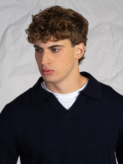 Maglia collo polo|Colore:Blu