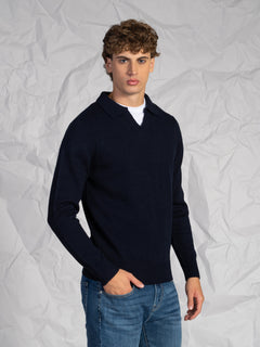 Maglia collo polo|Colore:Blu