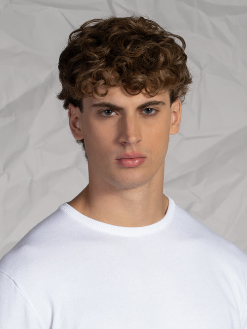 Maglia girocollo lavorazione liscia|Colore:Panna