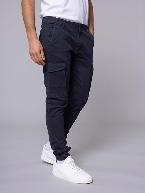 Pantaloni con tasconi|Colore:Blu
