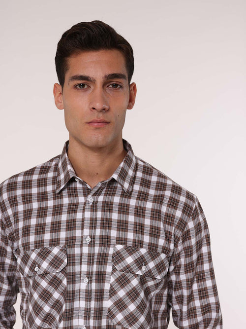 Camicia flanella|Colore:Beige