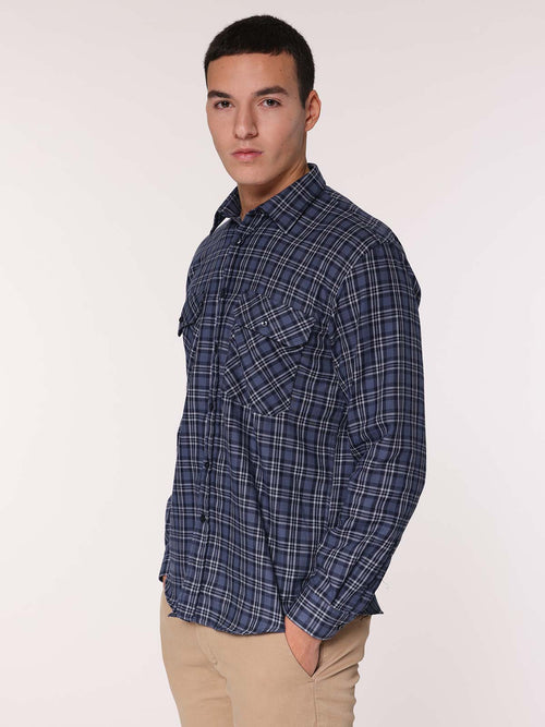 Camicia flanella|Colore:Blu