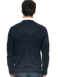 Maglia girocollo lavorazione liscia|Colore:Blu