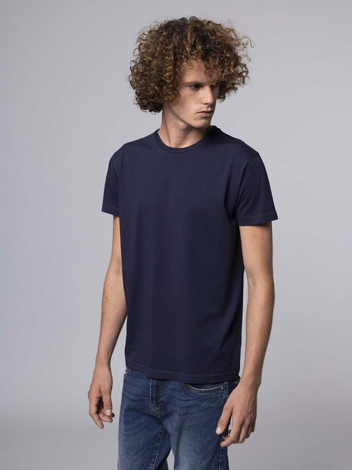 T-Shirt in cotone SUPIMA®|Colore:Blu