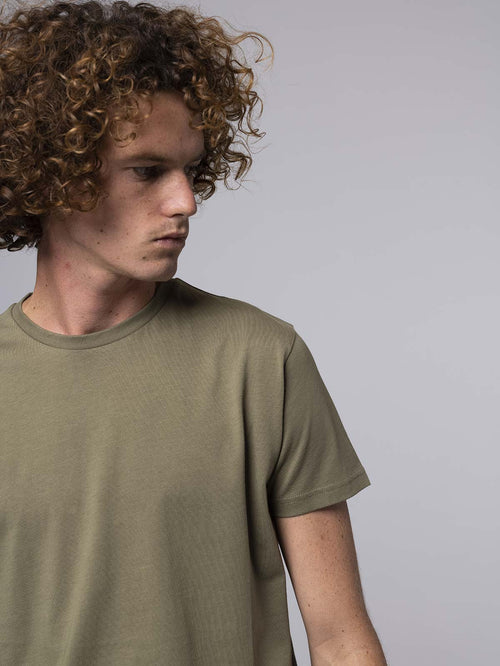 T-Shirt in cotone SUPIMA®|Colore:Verde militare