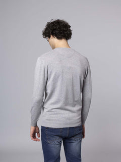 Maglia girocollo lavorazione liscia|Colore:Grigio chiaro