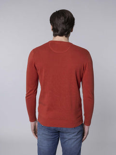 Maglia basic collo a V|Colore:Arancio