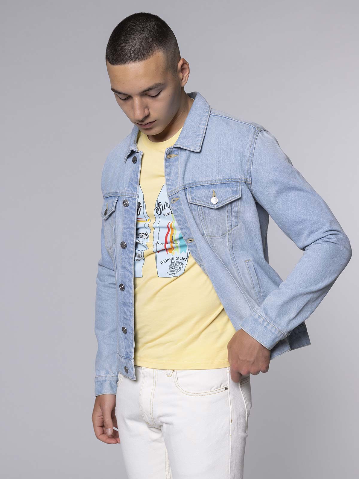 Giacca Jeans chiaro|Colore:Jeans