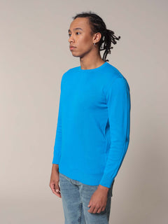 Cotton basic crew neck sweater