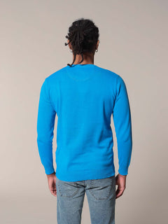 Cotton basic crew neck sweater