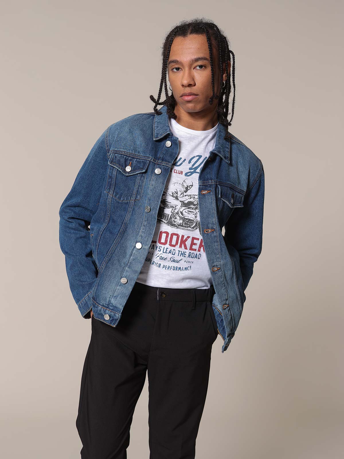 Giacca Jeans scuro|Colore:Jeans