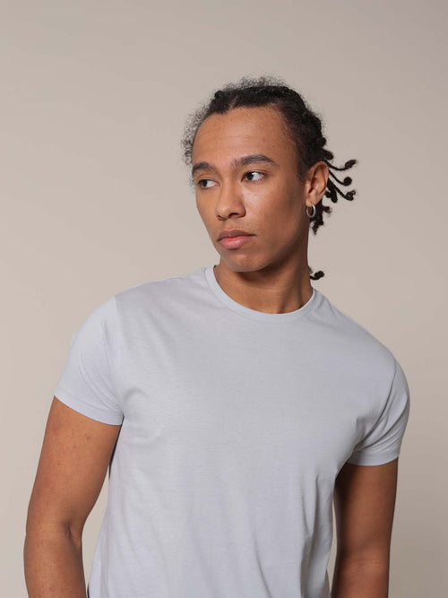 T-Shirt in cotone SUPIMA®|Colore:Perla