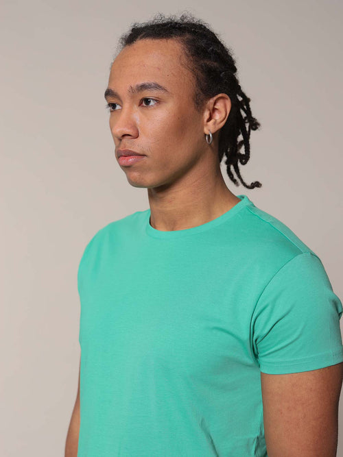 T-Shirt in cotone SUPIMA®|Colore:Verde acqua