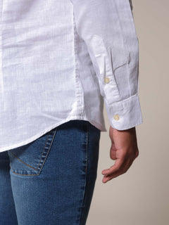 Camicia coreana lino cotone