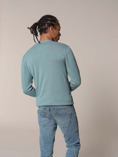 Maglia basic collo a V|Colore:Salvia