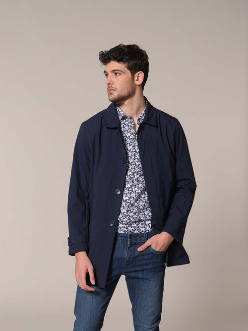 Trench|Colore:Blu