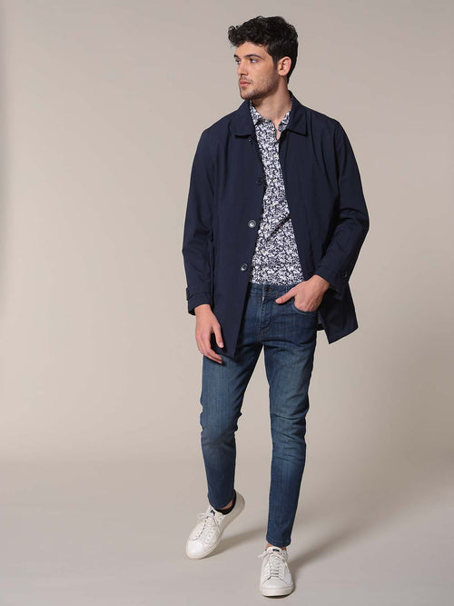 Trench|Colore:Blu