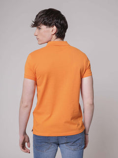 Polo logo ricamo|Colore:Arancio