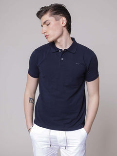 Polo logo ricamo|Colore:Blu