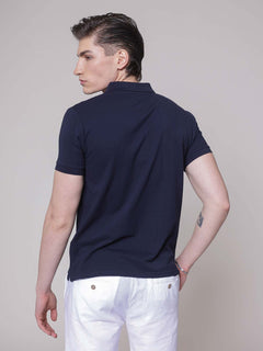 Polo logo ricamo|Colore:Blu