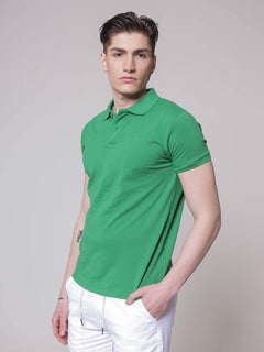 Polo logo ricamo|Colore:Verde