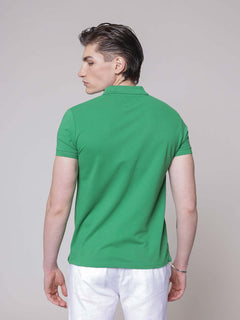 Polo logo ricamo|Colore:Verde