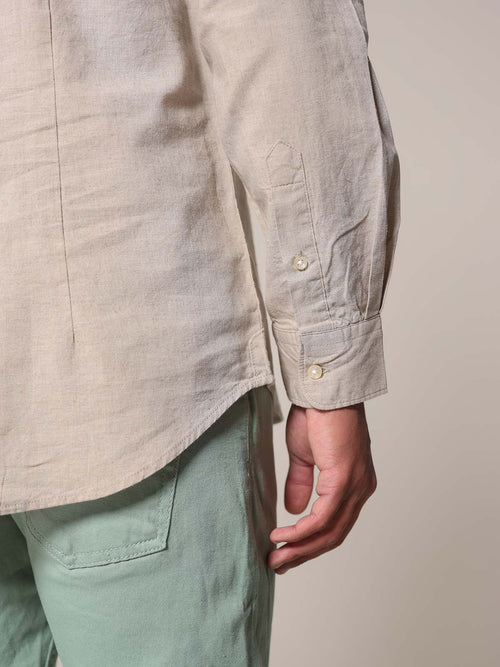 Camicia coreana lino cotone