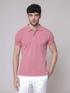 Polo logo ricamo|Colore:Rosa