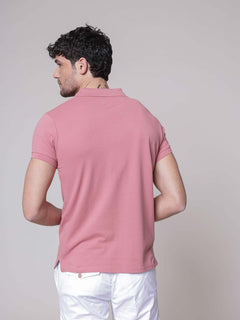 Polo logo ricamo|Colore:Rosa