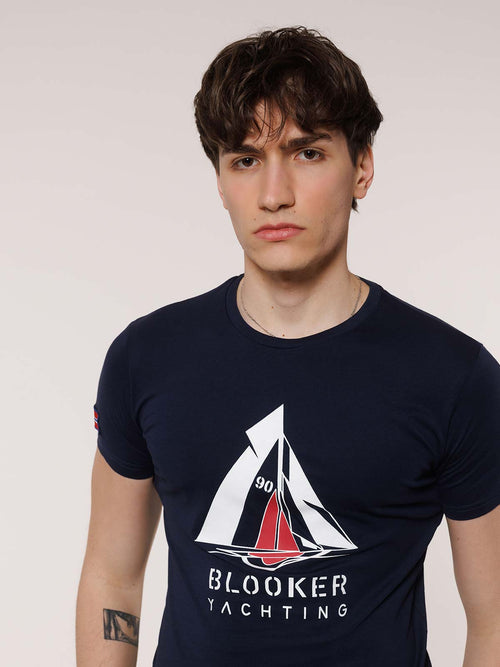 Sailing ship print T-shirt