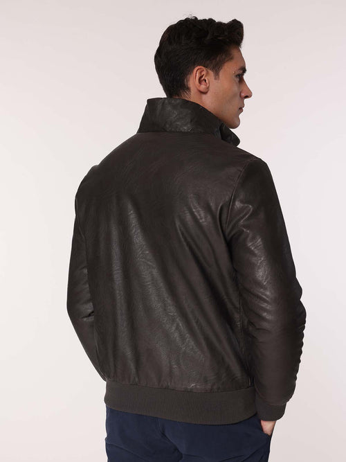 Giubbotto ecopelle |Colore:Moro