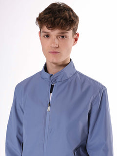 Giubbotto corto tessuto tecnico|Colore:Denim