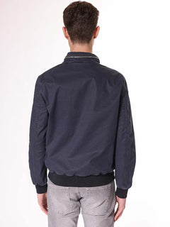 Giubbotto corto con elastico|Colore:Blu