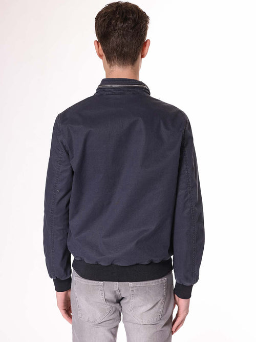 Giubbotto corto con elastico|Colore:Blu